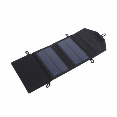 600D PVC 태양 전지 패널 가방 휴대용 7 와트 태양 전지 충전기 야외 충전 장치